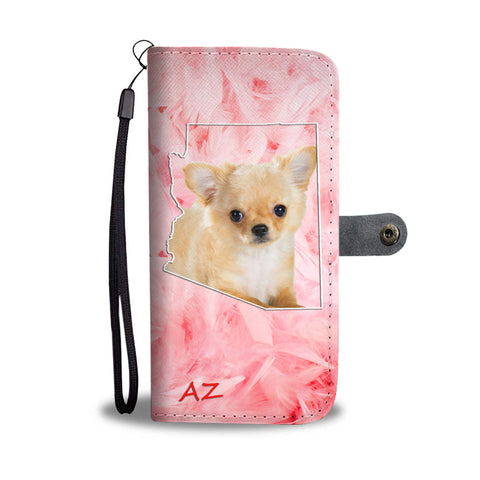 Cute Chihuahua Print Wallet Case AZ State