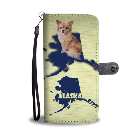 Chihuahua Dog Print Wallet CaseAK State