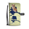 Chihuahua Dog Print Wallet CaseAK State