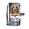 Basset Hound Print Wallet CaseIA State