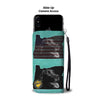 Amazing Black Labrador Print Wallet CaseOR State
