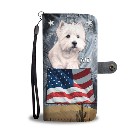 West Highland White Terrier Print Wallet CaseND State