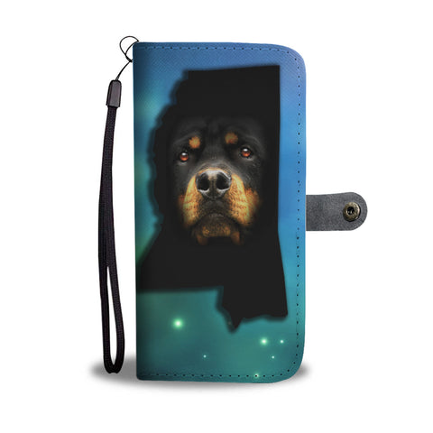 Rottweiler Dog Print Wallet CaseMS State