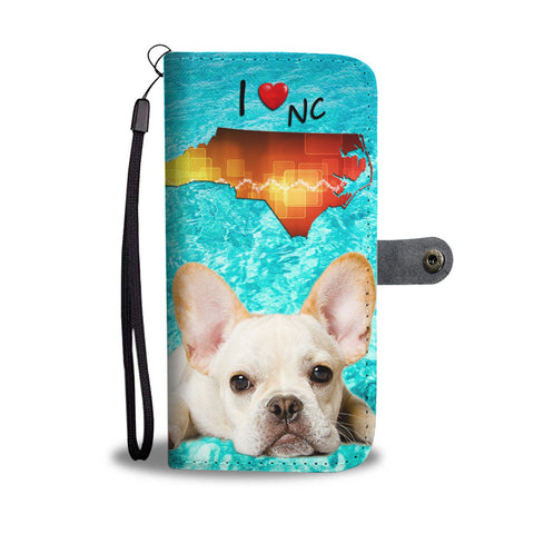 Lovely French Bulldog Print Wallet Case NC State
