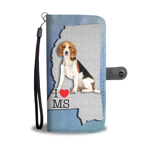 Amazing Beagle Print Wallet CaseMS State