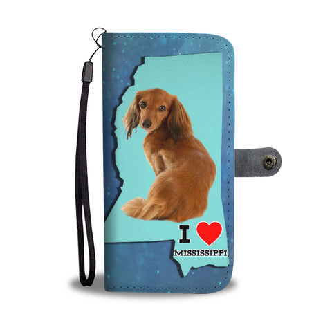 Dachshund Print Wallet CaseMS State