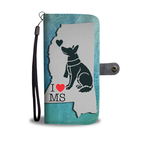 German Shepherd Art Print Limited Edition Wallet CaseMS State