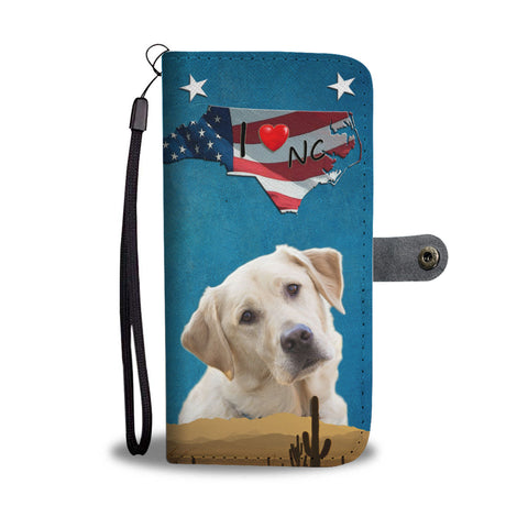 Labrador Retriever Print Wallet CaseNC State