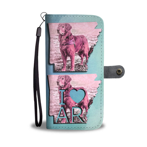 Golden Retriever Art Print Limited Edition Wallet CaseAR State