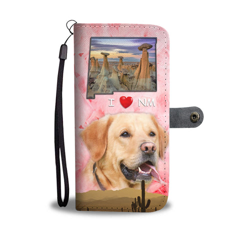 Lovely Labrador Retriever Print Wallet CaseNM State