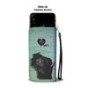 Amazing Black Labrador Print Wallet CaseWI State