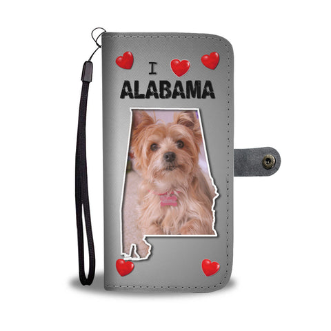 Yorkshire Terrier Print Wallet CaseAL State