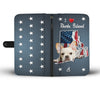 Lovely French Bulldog Print Wallet CaseRI State