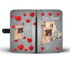 Cute French Bulldog Print Wallet CaseRI State