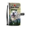 Cute Golden Retriever Print Wallet CaseRI State