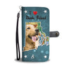 Lovely Golden Retriever Print Wallet CaseRI State