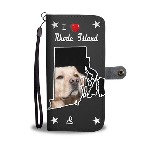 Labrador Retriever Print Wallet CaseRI State