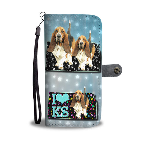 Basset Hound Print Wallet CaseKS State