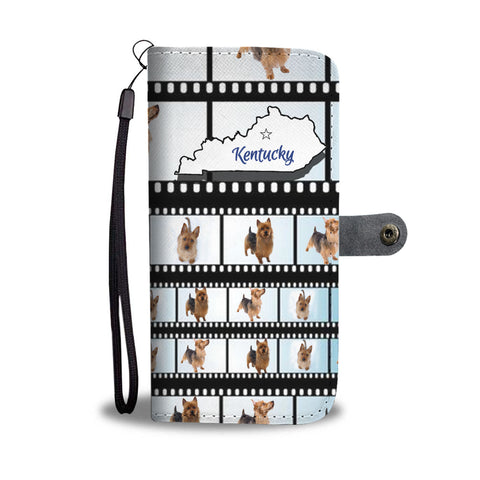 Amazing Australian Terrier Print Wallet CaseKY State