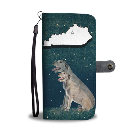 Irish Wolfhound Print Wallet CaseKY State