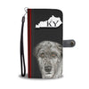 Amazing Irish Wolfhound Print Wallet CaseKY State