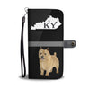 Cute Norwich Terrier Print Wallet CaseKY State