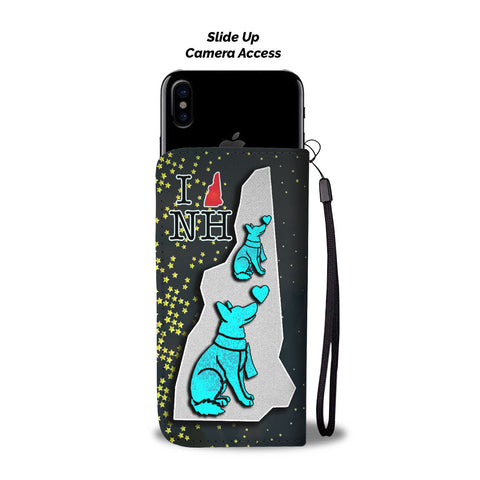 German Shepherd Dog Art Print Wallet CaseNH State