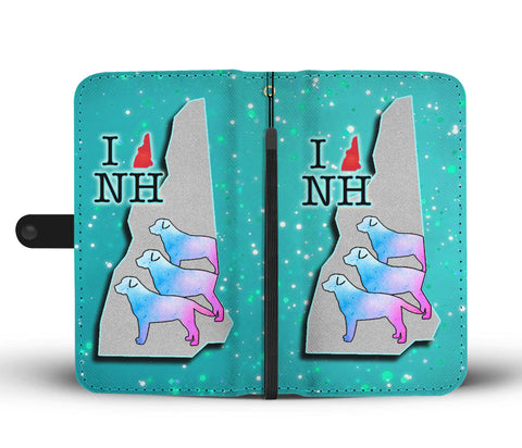 Labrador Retriever Art Print Wallet CaseNH State