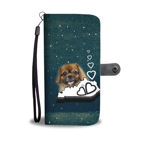 Cute Tibetan Spaniel Print Wallet CaseKY State