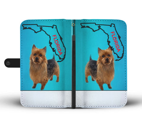 Australian Terrier Print Wallet CaseFL State