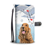 Cocker Spaniel Print Wallet CaseFL State