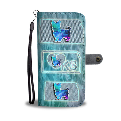 Yorkshire Terrier Art Print Wallet CaseKS State