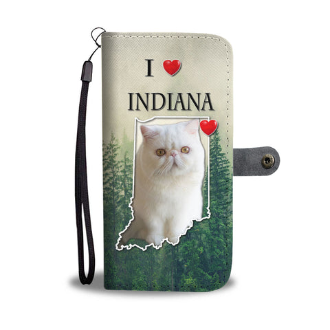 Cute Exotic Shorthair Cat Print WalletIN State