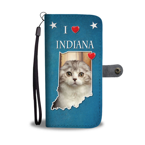 Scottish Fold Cat Print Wallet CaseIN State