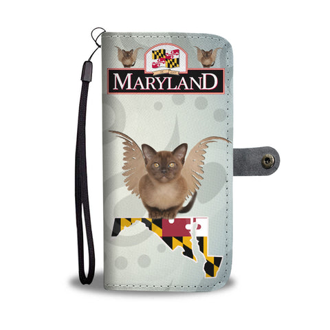 Burmese cat Print Wallet CaseMD State