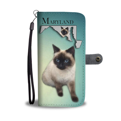 Balinese Cat Print Wallet CaseMD State