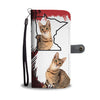 Amazing Savannah cat Print Wallet CaseMN State