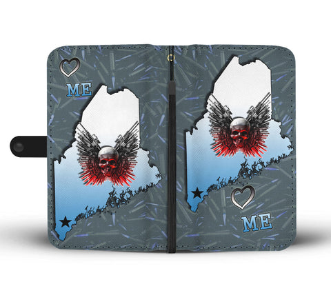 Gun And Skull Print Limited Edition Wallet CaseME State
