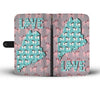 Japanese Chin Dog Pattern Print Wallet CaseME State