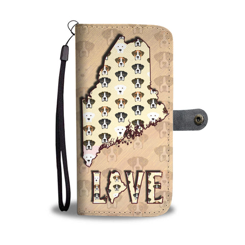 Boxer Dog Pattern Print Wallet CaseME State