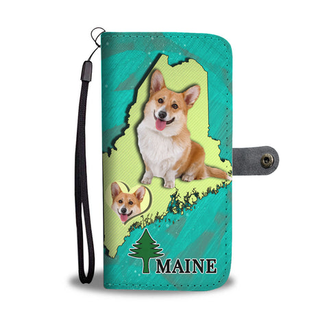 Lovely Cardigan Welsh Corgi Dog Print Wallet CaseME State