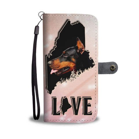 Doberman Pinscher Dog Print Wallet CaseME State