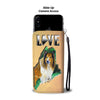 Rough Collie Dog Art Print Wallet CaseME State