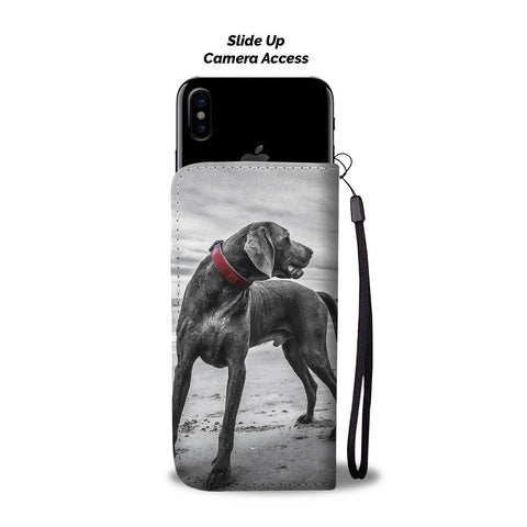 Weimaraner Dog Print Wallet CaseIN State