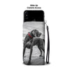 Weimaraner Dog Print Wallet CaseIN State