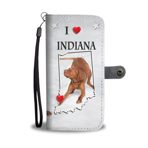 Lovely Vizsla Print Wallet CaseIN State