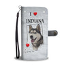 Siberian Husky Print Wallet CaseIN State
