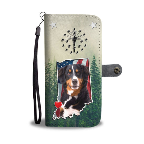 Bernese Mountain Dog Print Wallet CaseIN State