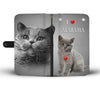 British Shorthair Cat Print Wallet CaseAL State
