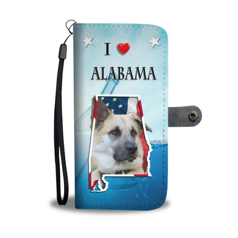 Cute Chinook Dog Print Wallet CaseAL State